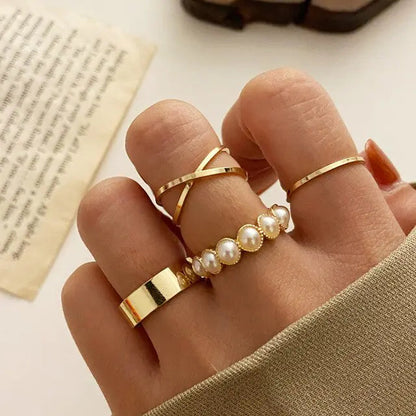 Fashion Boho Crystal Joint Ring Set WEM Support (www.WEM.support)