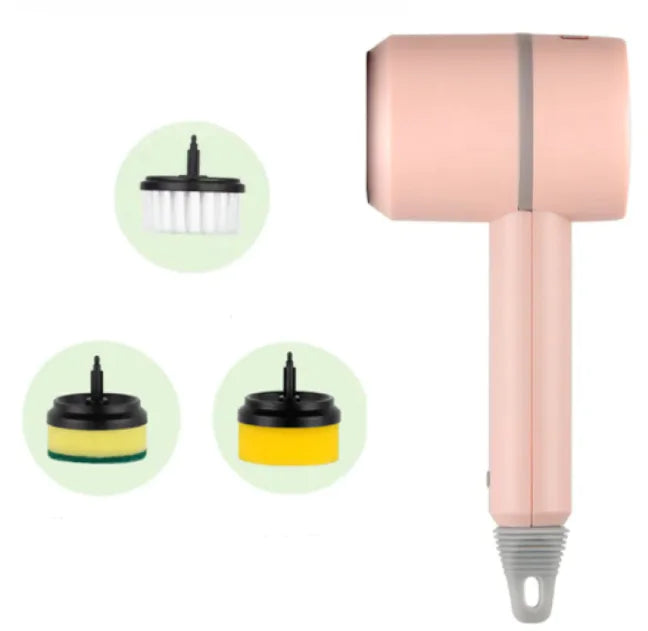 PowerScrub Electric Cleaning Brush - Multifunctional Scouring Pad WEM Support (www.WEM.support)