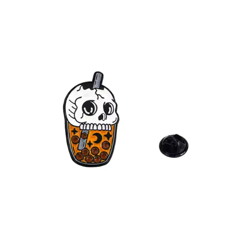 Cat & Coffee Enamel Pin Set WEM Support (www.WEM.support)