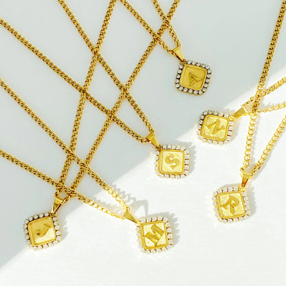 Aztec Delight Initial Necklace WEM Support (www.WEM.support)