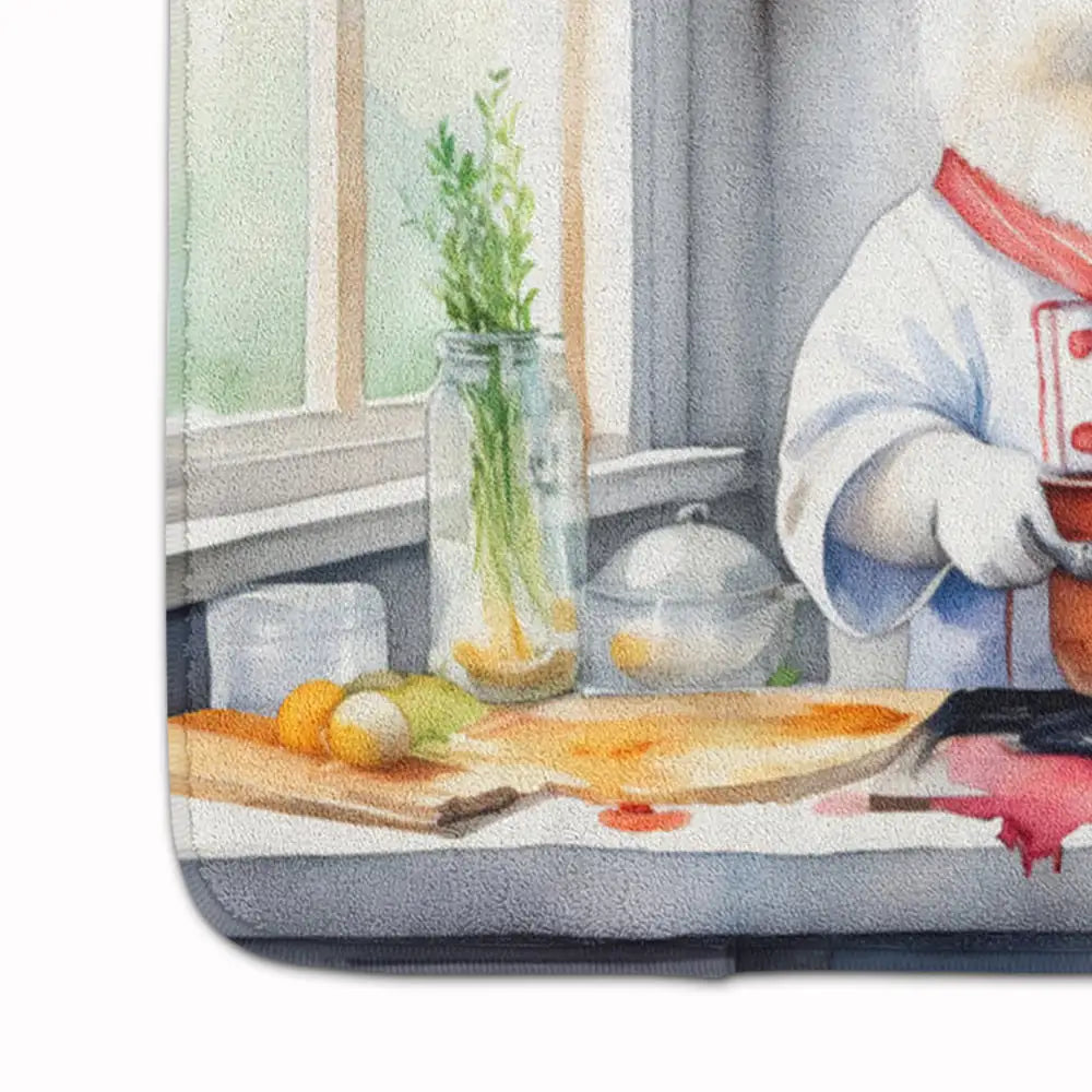 Samoyed The Chef Memory Foam Kitchen Mat WEM Support (www.WEM.support)