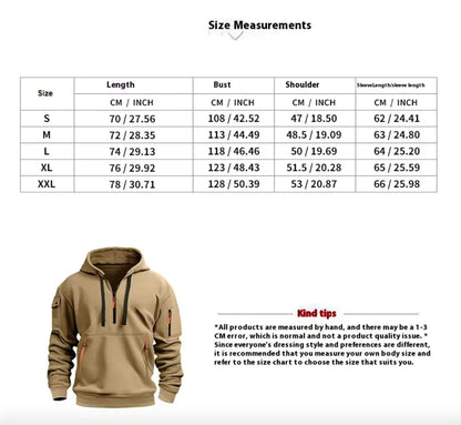 Men's Multi-Pocket Hoodie WEM Support (www.WEM.support)