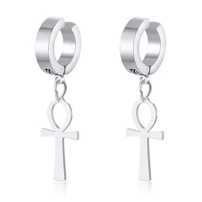 Stainless Steel Egyptian Queen Ankara Earing WEM Support (www.WEM.support)