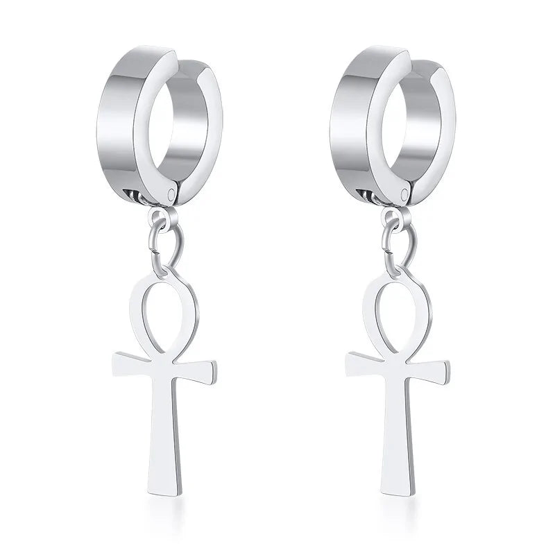 Stainless Steel Egyptian Queen Ankara Earing WEM Support (www.WEM.support)