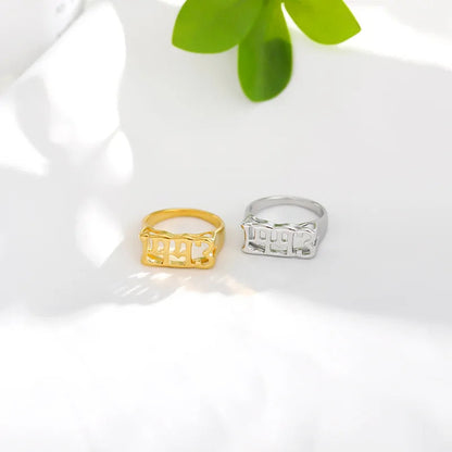 Stainless Steel Ring Year WEM Support (www.WEM.support)