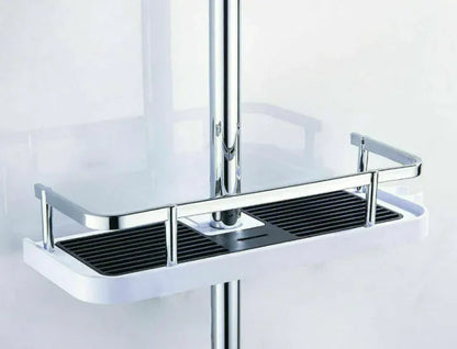 No Drilling Shower Caddy Rack Storage Organizer WEM Support (www.WEM.support)