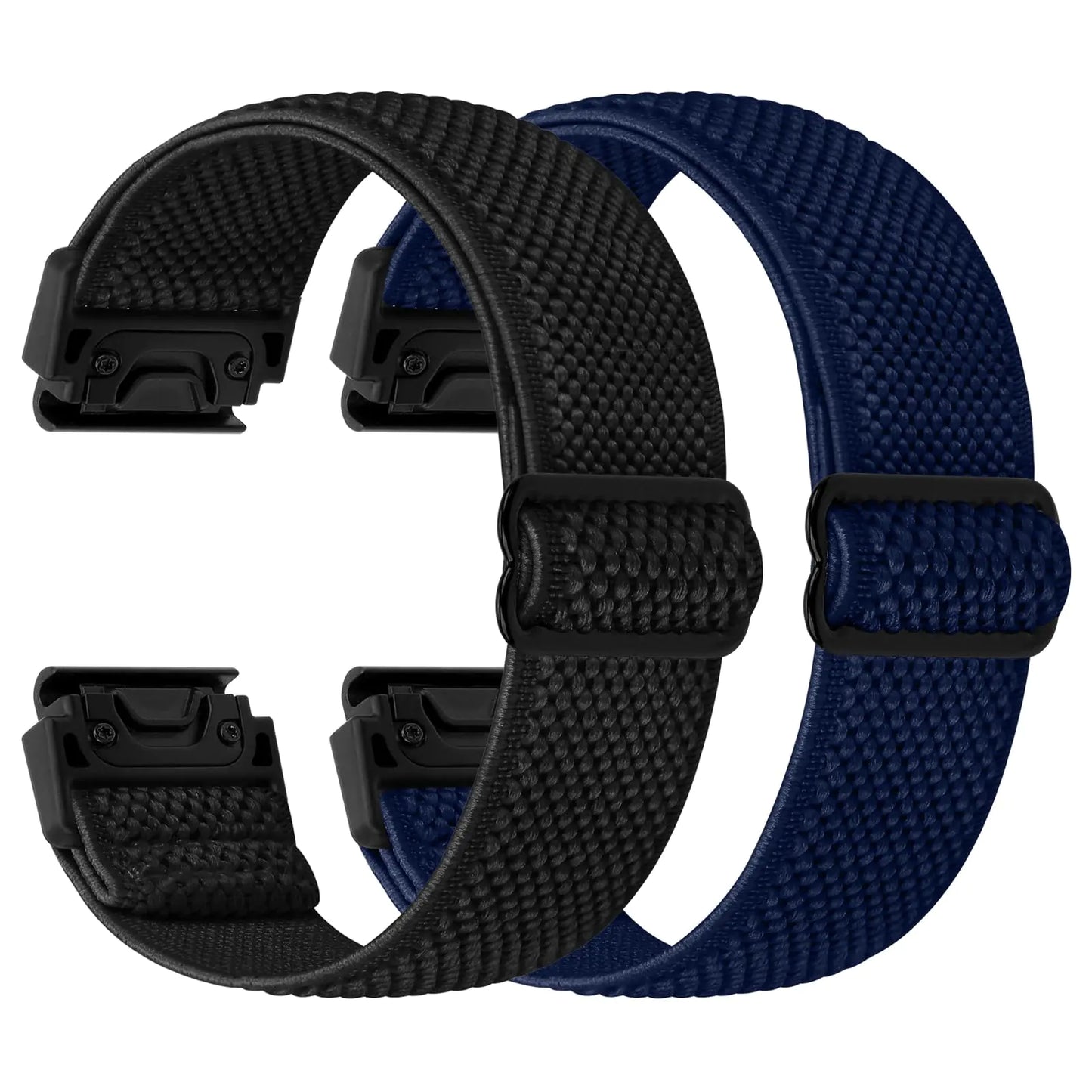 22mm Watch Bands for Garmin Fenix 8 47mm/Fenix E 47mm/Fenix 7/Fenix 7 Pro/Fenix 6/Fenix 6 Pro/Fenix 5/5 Plus/Instinct 2/Epix Gen 2/Approach S62/S60 Band, Quickfit Elastic Nylon Strap Wristband