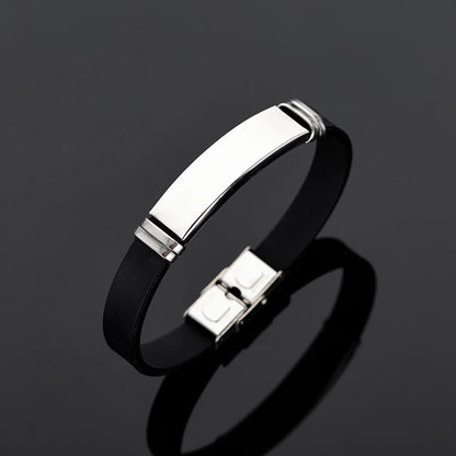 Silicone Medical Alert ID Bracelet WEM Support (www.WEM.support)