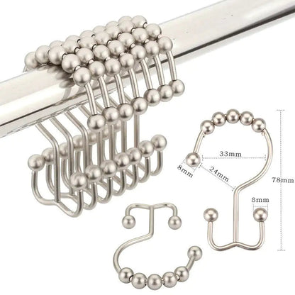 Stainless Steel Mountain-shaped Ball Curtain Hook WEM Support (www.WEM.support)