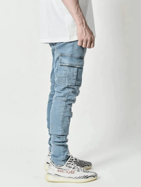Skinny Jeans With Side Pockets And Feet For Men WEM Support (www.WEM.support)