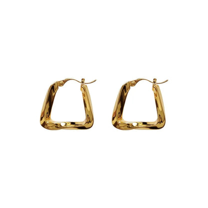 Geometric Hollow Triangle Earrings WEM Support (www.WEM.support)