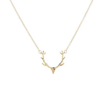 Deer Antlers Pendant Necklace WEM Support (www.WEM.support)