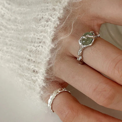 Anel de Bambu de Jade HejK.com