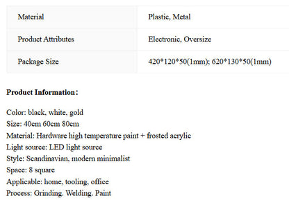 Minimalist Luxury Line LED Acrylic Wall Light WEM Support (www.WEM.support)