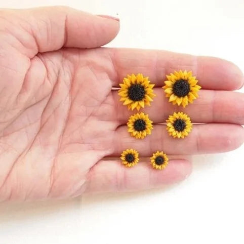 Sunflower (you are my sunshine) Stud Earrings WEM Support (www.WEM.support)