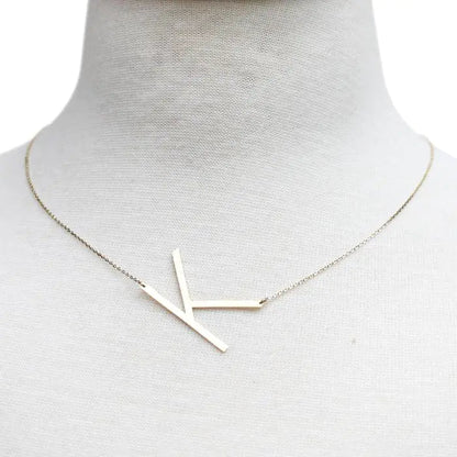 Monogram Collection Initial Necklace Prepck WEM Support (www.WEM.support)