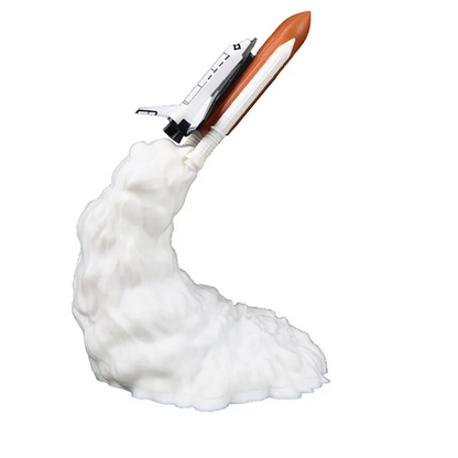3D Print Rocket Space Shuttle Lamp Night Lamp WEM Support (www.WEM.support)