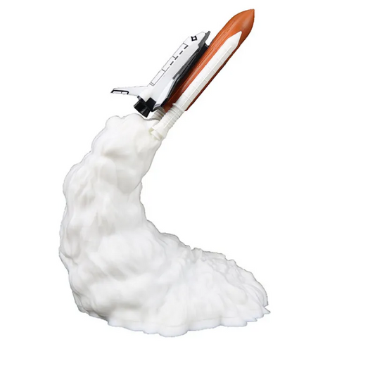 3D Print Rocket Space Shuttle Lamp Night Lamp WEM Support (www.WEM.support)