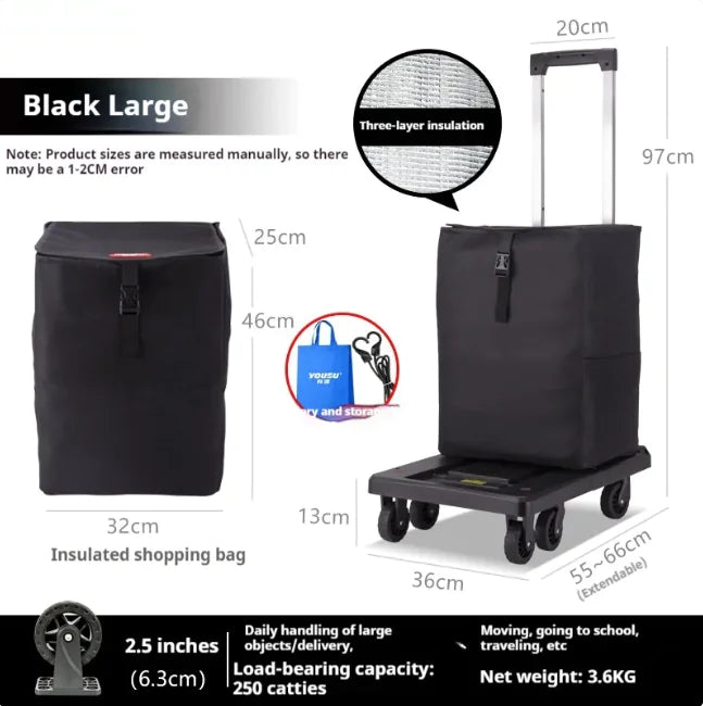 Fold Portable Hand Trolley WEM Support (www.WEM.support)