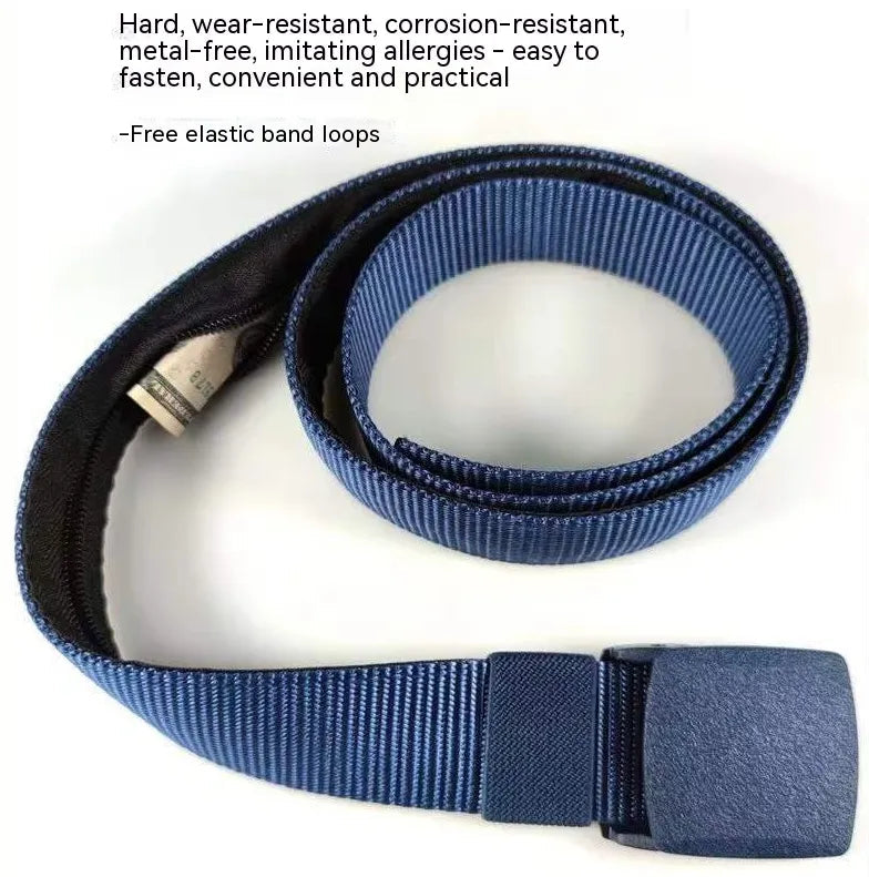 Nylon Zipper Travel Money Belt WEM Support (www.WEM.support)