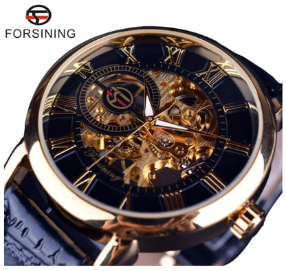 Men's Hollow Design Mechanical Watch