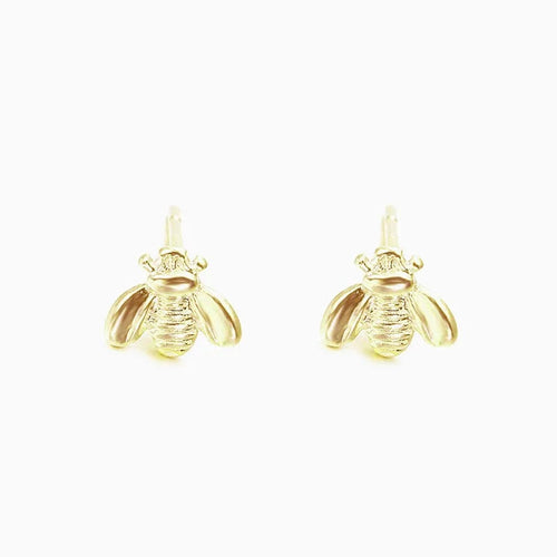 Minimal Bee Earrings WEM Support (www.WEM.support)