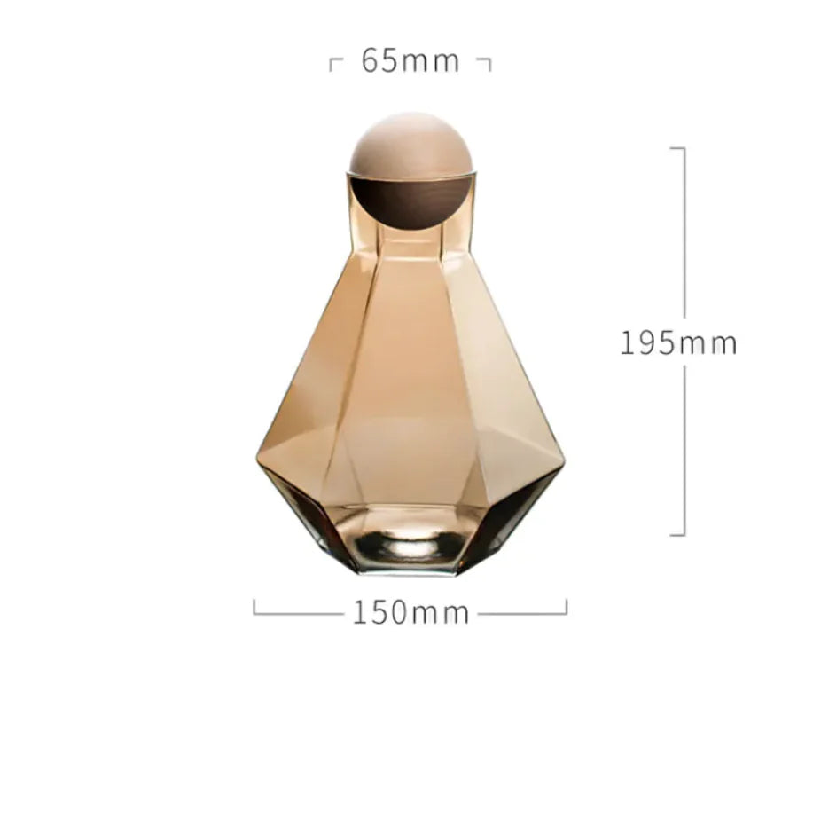 Six-Row Glass Cold Water Bottle