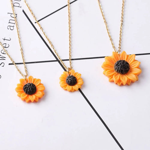 Sunflowers Necklace WEM Support (www.WEM.support)