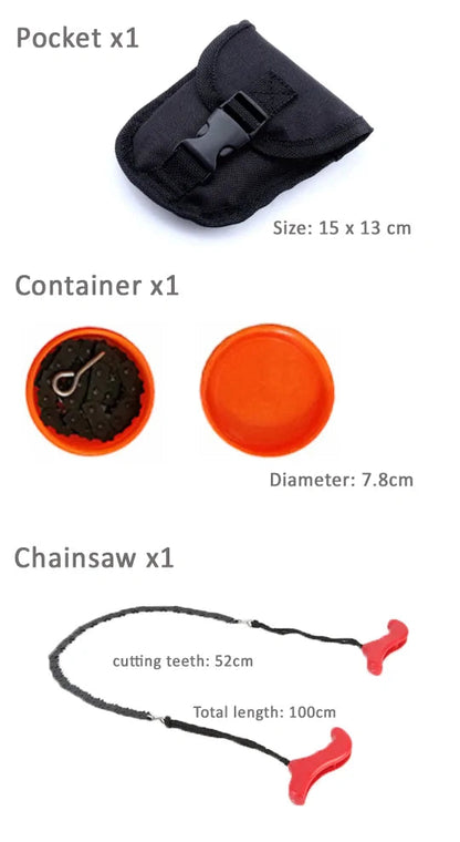 Tragbare Taschen-Kettensäge für Gartenarbeit WEM Support (www.WEM.support)