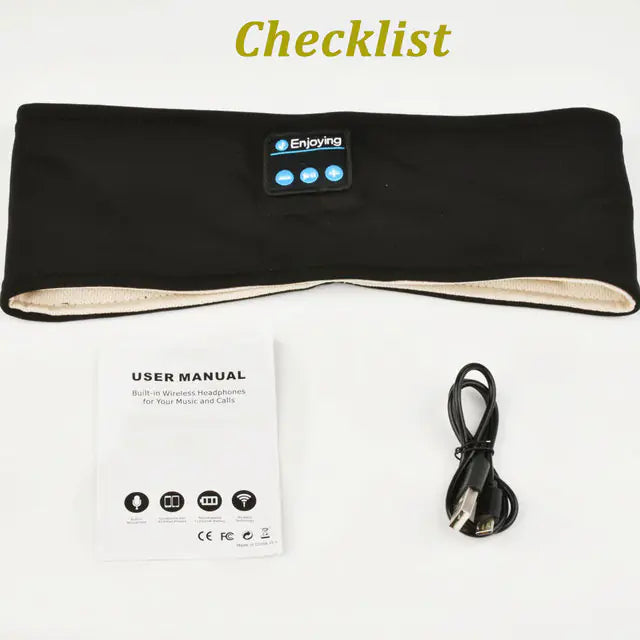 Faixa de Cabeça Musical Bluetooth Sem Fio WEM Support (www.WEM.support)