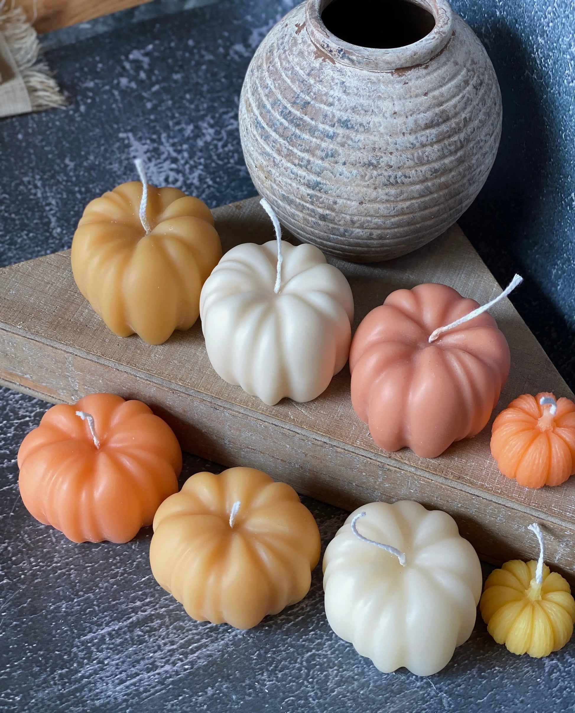 Autumn Pumpkin Handmade Soy Wax Candle WEM Support (www.WEM.support)