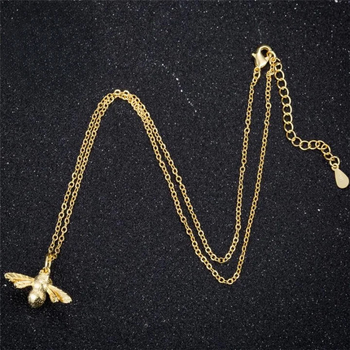 Bee Wing Spread Pendant With Chain WEM Support (www.WEM.support)