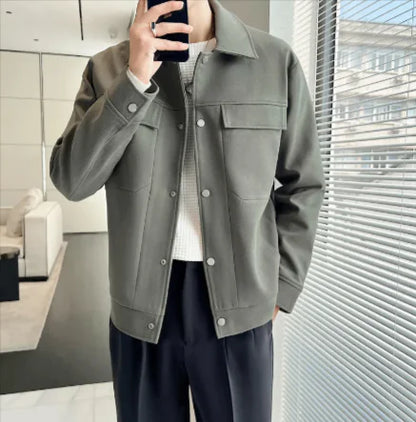 Premium Short Woolen Overcoat