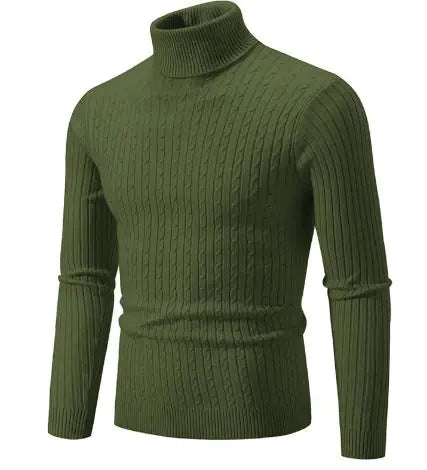 Men's Turtleneck Knitted Sweater WEM Support (www.WEM.support)