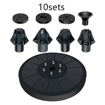 Solar Water Mercury Garden Miniature Floating Fountain WEM Support (www.WEM.support)