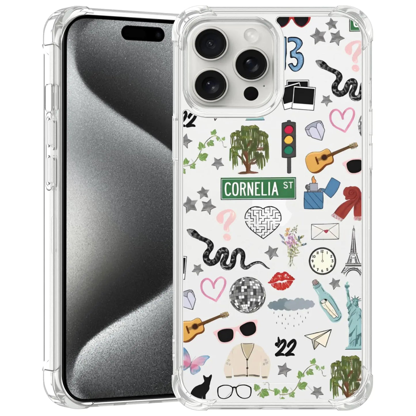 Taylorism Musician Phone Case Compatible with iPhone 12 Pro Max,Cool Queen Aesthetic Collage Phone Case for Women Girls Clear TPU Shockproof Cover Cases