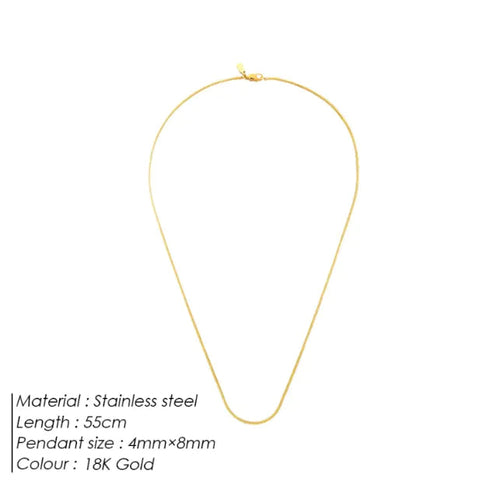 Men's Hip Hop Square Chain Necklace HejK.com