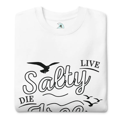 Men's Premium Live Salty, Die Free Sweatshirt WEM Support (www.WEM.support)