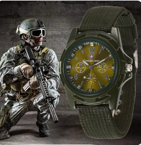 Nylon strap watch three-eye three-pin quartz watch WEM Support (www.WEM.support)