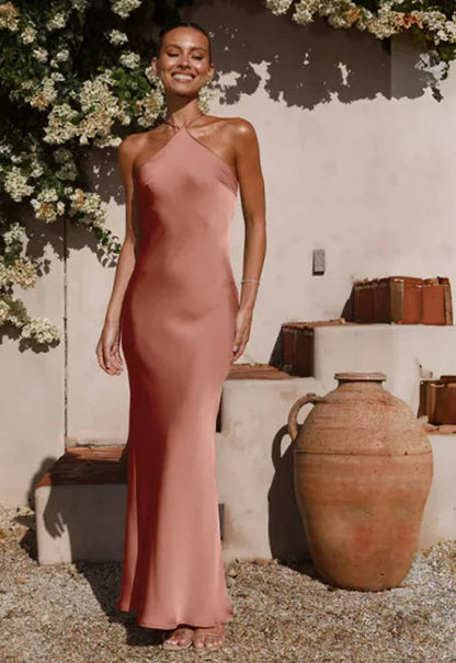 Slim-fit Sleeveless Backless Temperament Dress Women WEM Support (www.WEM.support)