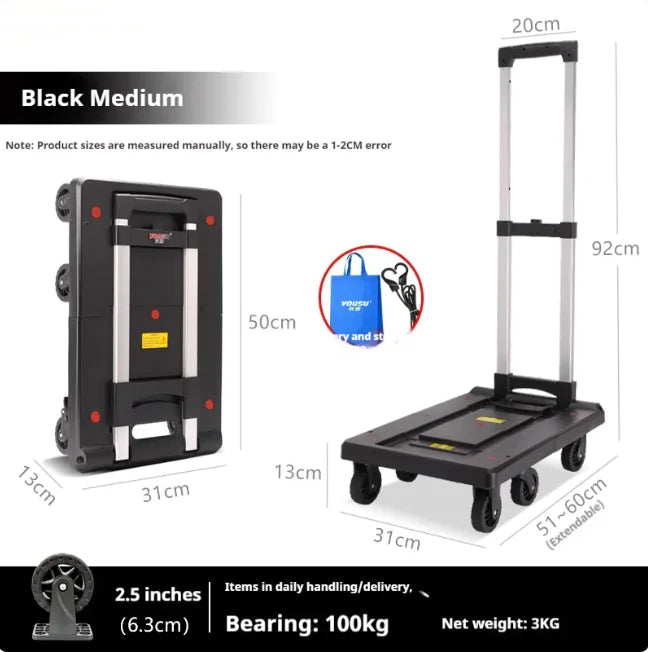 Fold Portable Hand Trolley WEM Support (www.WEM.support)