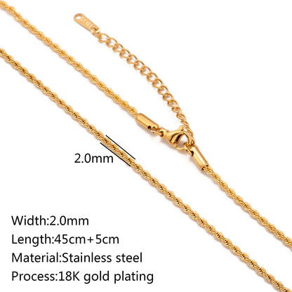 Stainless Steel Vacuum Vapor Plating 18K Gold Color Protection Lip Chain Accessories WEM Support (www.WEM.support)