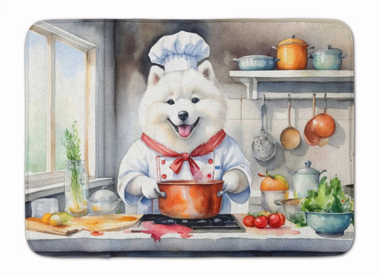Samoyed The Chef Memory Foam Kitchen Mat WEM Support (www.WEM.support)
