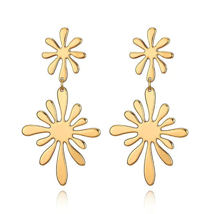 Double Flower Earrings WEM Support (www.WEM.support)