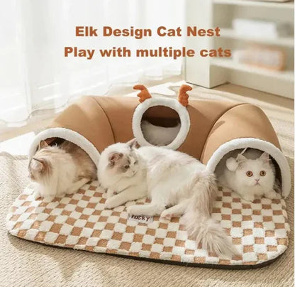"Cozy Cat Play Tunnel