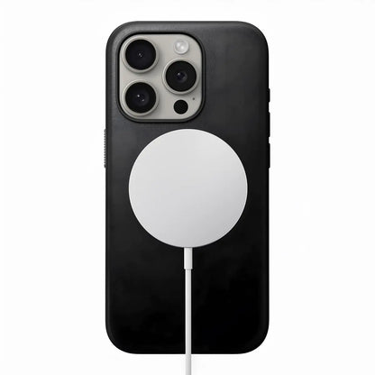 NOMAD - Modern Leather Case - iPhone 16 Pro | Black Leather