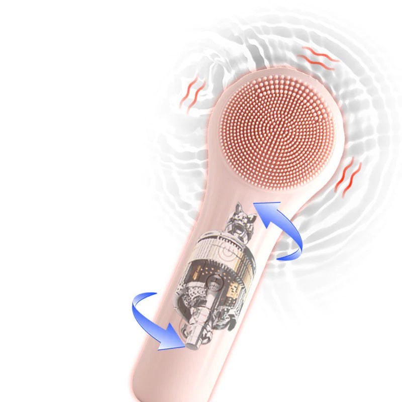 Electric Multifunctional Silicone Face Cleansing Brush Magnetic Charging WEM Support (www.WEM.support)