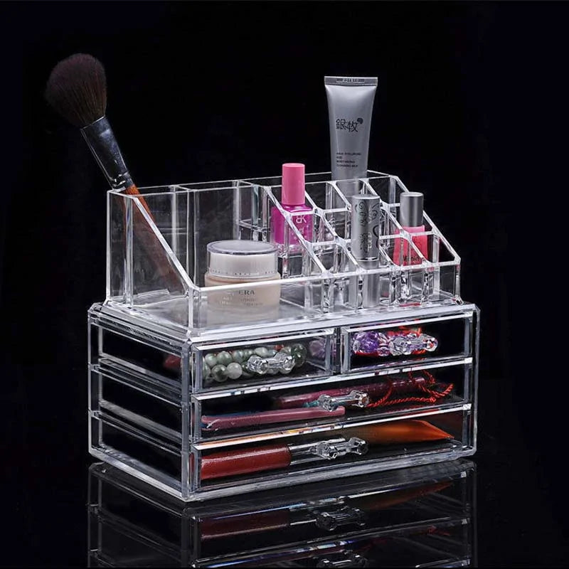 Acrylic Transparent Makeup Organizer WEM Support (www.WEM.support)