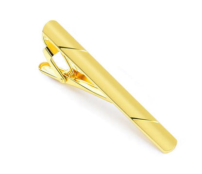 4PCS Mens Stainless Steel Tie Clip Necktie Bar Clasp Clamp Pin Gold Black Silver WEM Support (www.WEM.support)