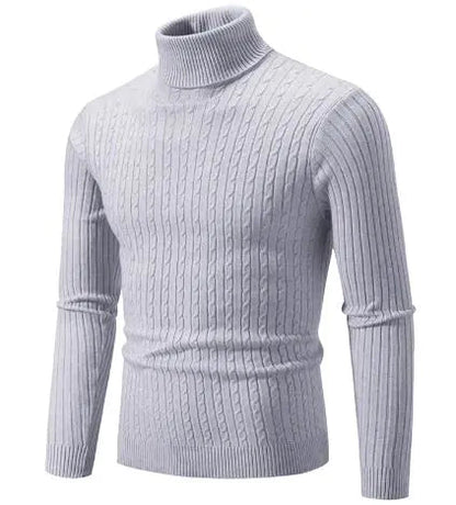 Men's Turtleneck Knitted Sweater WEM Support (www.WEM.support)